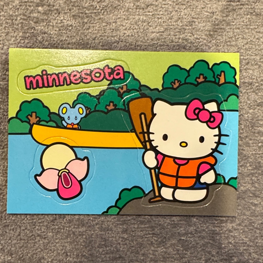 Hello Kitty Minnesota Canoe Adventure Collectable Card